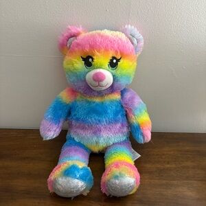 Build-A-Bear Colorful Plush Bear Tye Dye 16” stuffed animal kids toy colorful